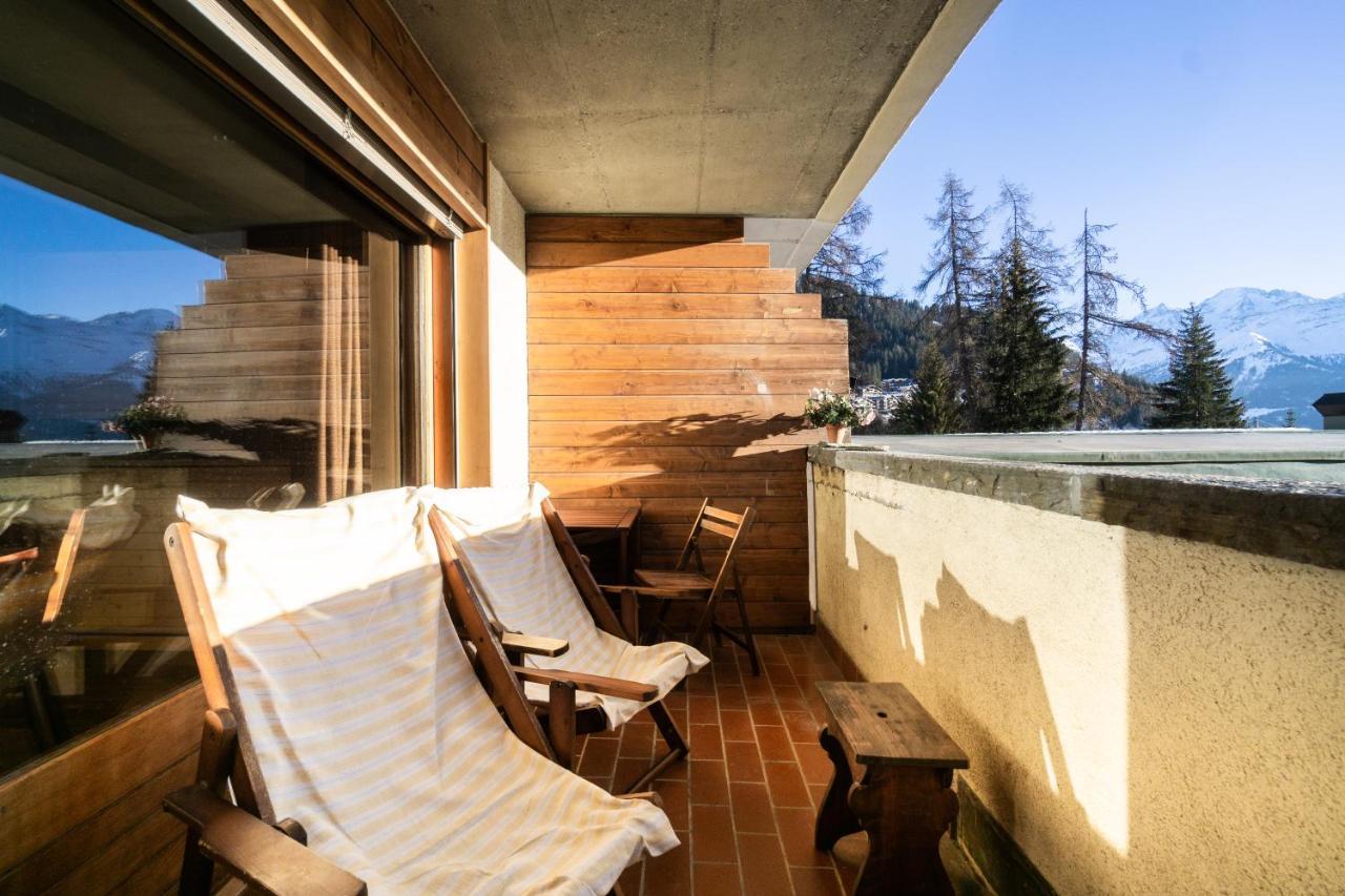 Ferienwohnung Central Verbier Studio with free swimming pool Exterior foto