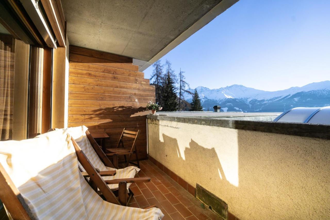 Ferienwohnung Central Verbier Studio with free swimming pool Exterior foto